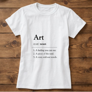 Camiseta de estilo diccionario de arte personaliza