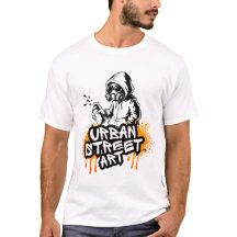 Camiseta de estilo graffiti urbano y atrevido