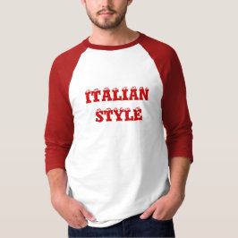 Camiseta de estilo ITALIANO rojo