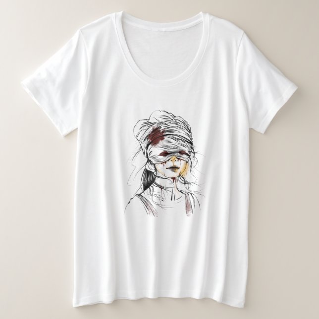 Camiseta de estilo oscuro (Anverso del diseño)