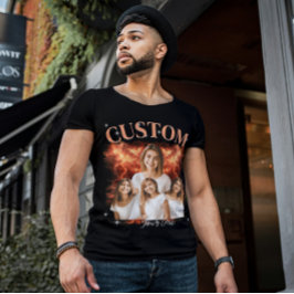 Camiseta de estilo rap de bootleg de los 90 Camise