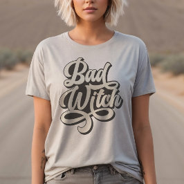 Camiseta de estilo retro de bruja mala