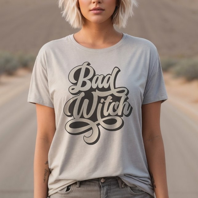 Camiseta de estilo retro de bruja mala (Subido por el creador)