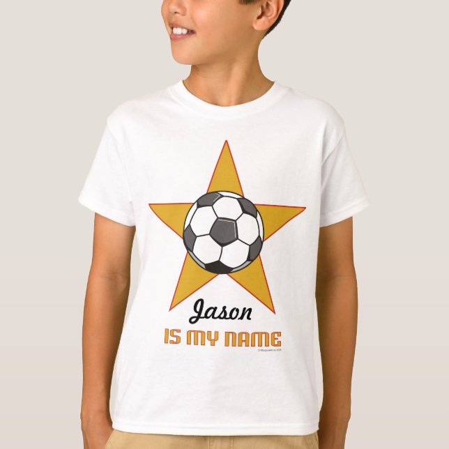 Camiseta de estrella de fútbol personalizada para  (Anverso)