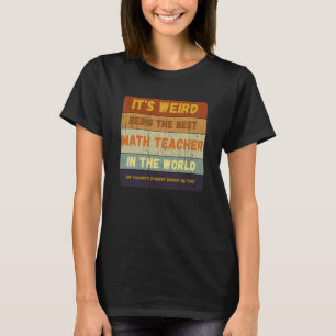 Camiseta De Estudiante A Mejor Maestra Matemática En La Vin