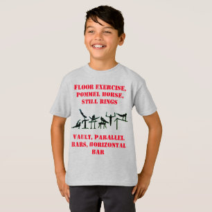 Camiseta de eventos de gimnasia masculina con su n