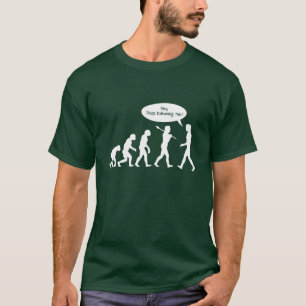 Camiseta de evolución con simios