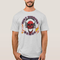 Camiseta de excavación del demonio de la suciedad