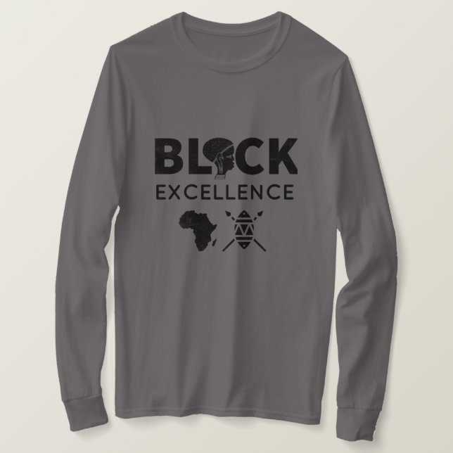 Camiseta de Excelencia Negra (Anverso del diseño)