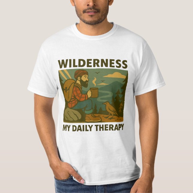 Camiseta de excursión por la naturaleza vintage (Anverso)