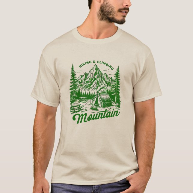 Camiseta de excursión y escalada de aventuras (Anverso)