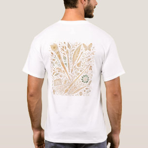 Camiseta de explosión de arte artesanal detallada