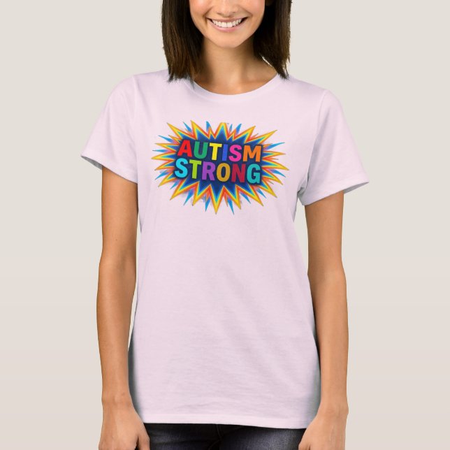 Camiseta de explosión de estrella fuerte y colorid (Anverso)
