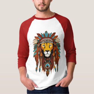Camiseta de expresión artística nativa de moda