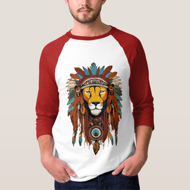 Camiseta de expresión artística nativa de moda (Anverso)