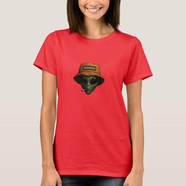 CAMISETA DE EXTRATERRESTRE EM DESIGN  (Anverso)
