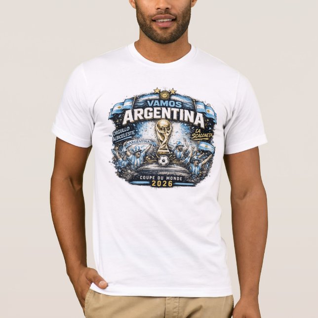 Camiseta de fanático de Argentina (Anverso)