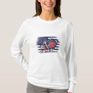 Camiseta de fanático de fútbol americano con bande