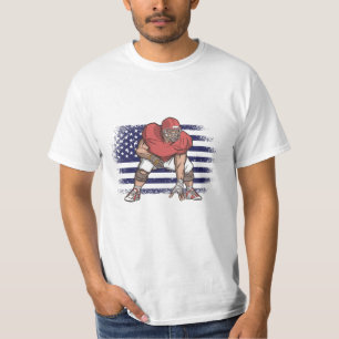 Camiseta de fanático de fútbol americano con bande
