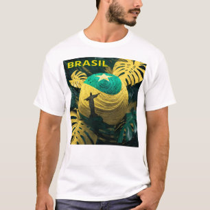 Camiseta de Fanático de Fútbol de Brasil Orgullo