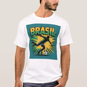 Camiseta de fanático de fútbol de Brasil Orgullo