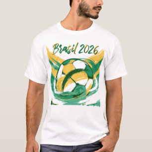 Camiseta de fanático de fútbol de Brasil Orgullo