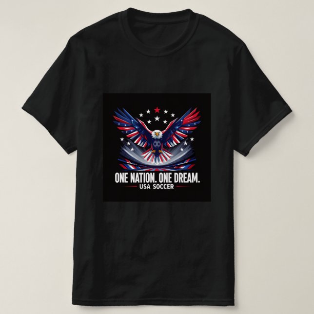 Camiseta de fanático de fútbol de EE. UU.  (Diseño del anverso)