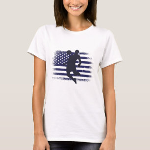 Camiseta de fanático de fútbol de EE. UU. Bandera