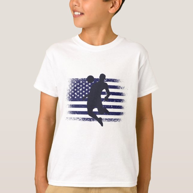 Camiseta de fanático de fútbol de EE. UU. Bandera  (Anverso)