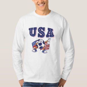Camiseta de fanático de fútbol de EE. UU. Bandera