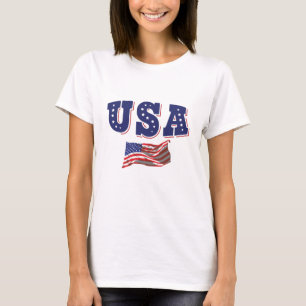 Camiseta de fanático de fútbol de EE. UU. Bandera