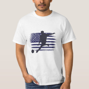 Camiseta de fanático de fútbol de EE. UU. Bandera