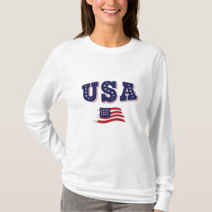 Camiseta de fanático de fútbol de EE. UU. Bandera