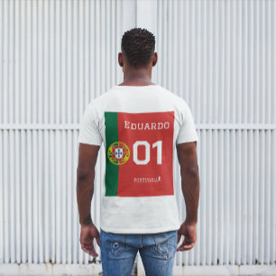 Camiseta de fanático de fútbol de Portugal - Nombr