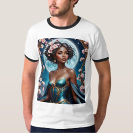 Camiseta de Fantasía con flores de cerezo iluminad