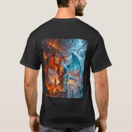 Camiseta de Fantasía de Dragón de Fuego y Hielo Mi