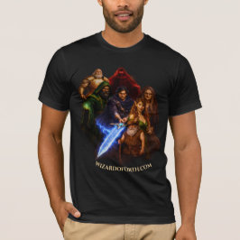 Camiseta de fantasía de héroes y villanos de Wizar