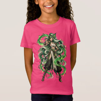 Camiseta de fantasía de la diosa serpiente esmeral
