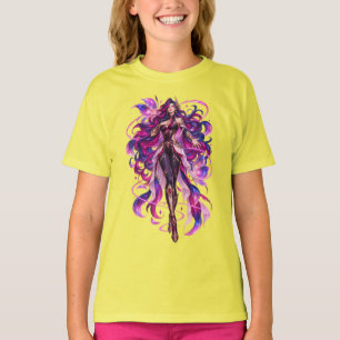 Camiseta de Fantasía de la Diosa Violeta Mística
