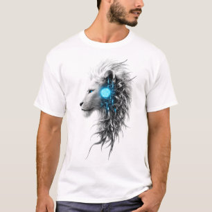 Camiseta de Fantasía del León Blanco Místico Esp