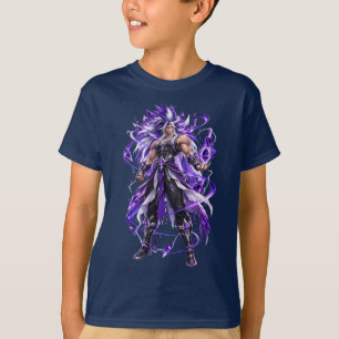 Camiseta de Fantasía Guerrero con Aura Púrpura