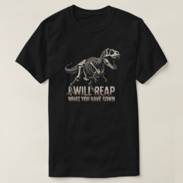 Camiseta de Fantasía Oscura Esqueleto de T-Rex