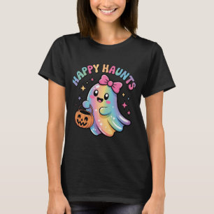 Camiseta de Fantasma Arcoíris Pastel – Kawaii Hall