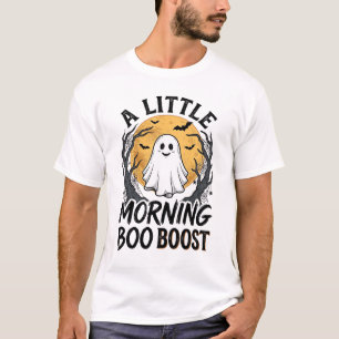 Camiseta de Fantasma de Halloween con Arte de Luna