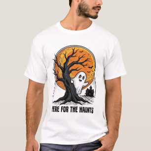 Camiseta de Fantasma de Halloween Diseño de Luna E