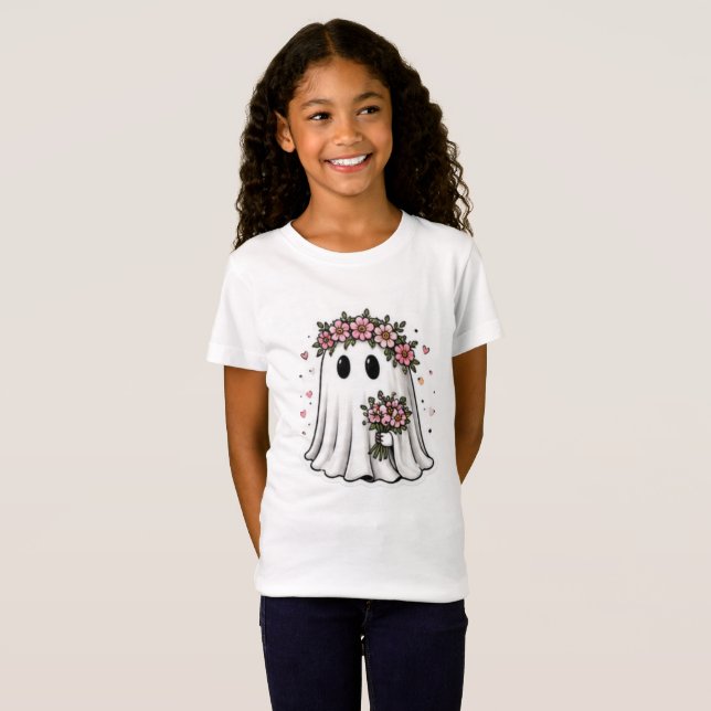 Camiseta de Fantasma Kawaii (Anverso completo)