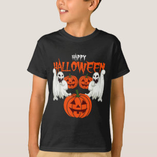 camiseta de fantasmas de calabaza de Halloween de