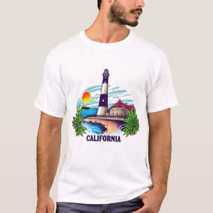Camiseta de faro costero de California