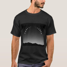 Camiseta de fase lunar, entorno paisajístico en mo