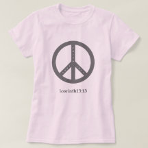 Camiseta de fe, esperanza y amor (rosa)